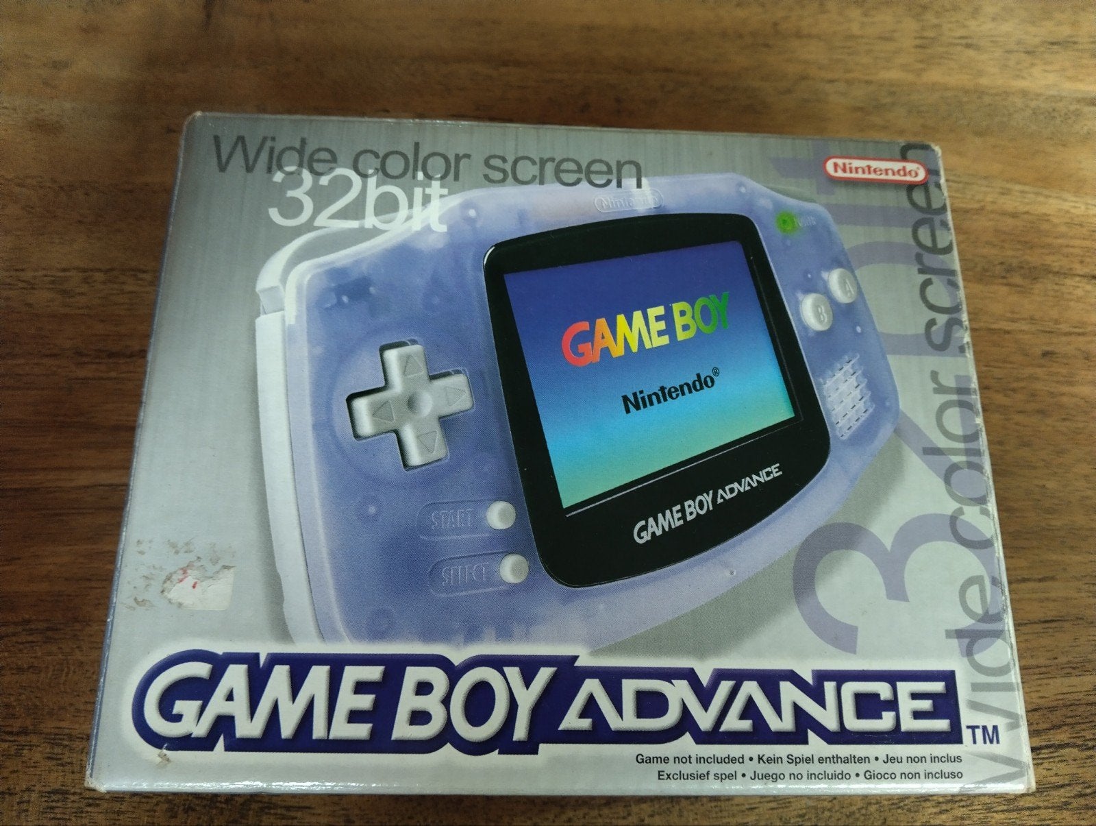Game Boy Advance (Transparant) met doos en boekjes, Spelcomputers en Games, Spelcomputers | Nintendo Game Boy, Zo goed als nieuw