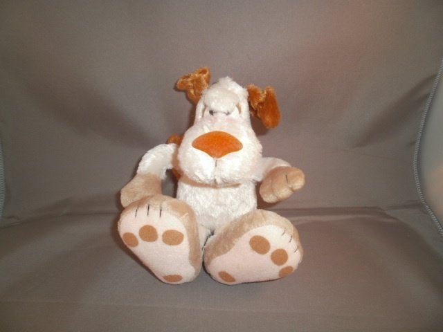 Kyhk hond oranje neus korrels in billen bruin/crème 20 cm, Korrelvulling, Zo goed als nieuw, Middelgroot (20 tot 80 cm), Meerkleurig