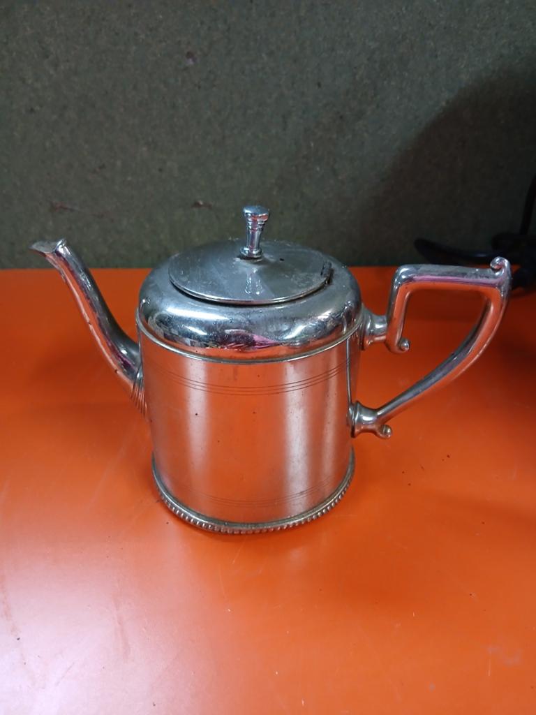 Antieke verzilverde theepot van Gero, model 1715, Antiek en Kunst, Antiek | Overige Antiek, Ophalen of Verzenden