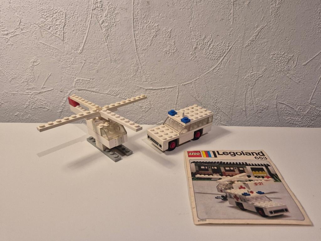 Lego 653 Ambulance and Helicopter, Gebruikt, Lego, Compleet, Ophalen of Verzenden