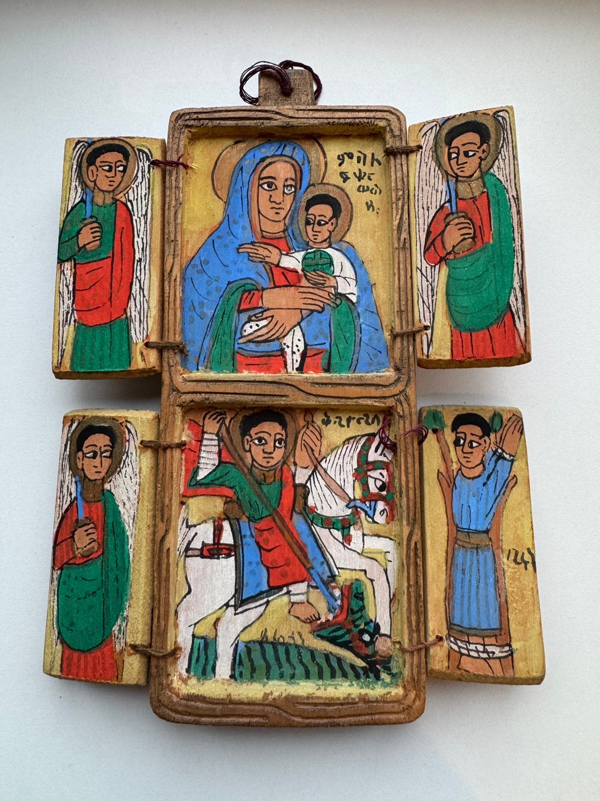 Ethiopisch orthodox drieluik, Ophalen of Verzenden