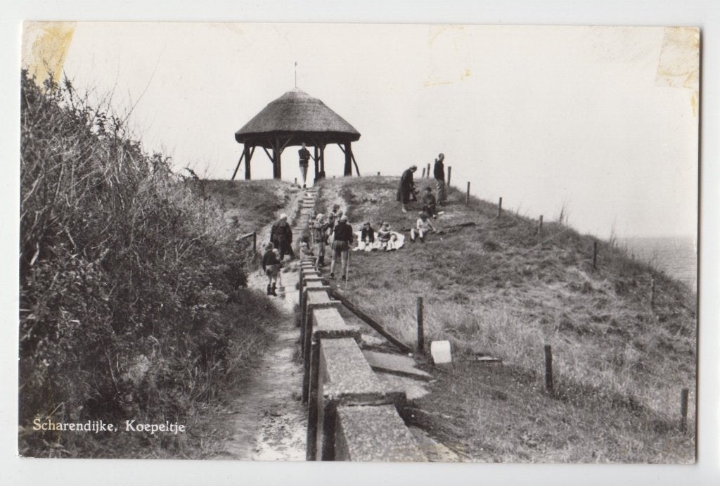 175 Scharendijke Koepeltje Kinderen Mensen Verzonden B10, Verzenden, 1940 tot 1960, Gelopen, Zeeland