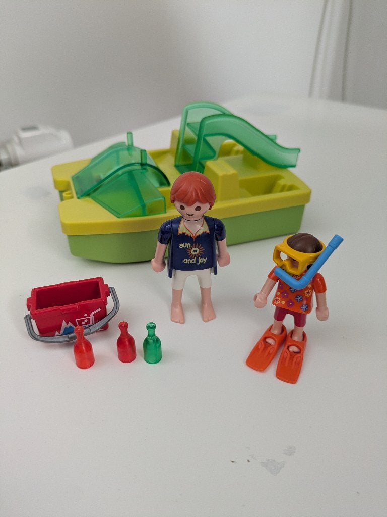 Playmobil 3656 - Waterfiets, Ophalen, Complete set, Zo goed als nieuw, Figuren