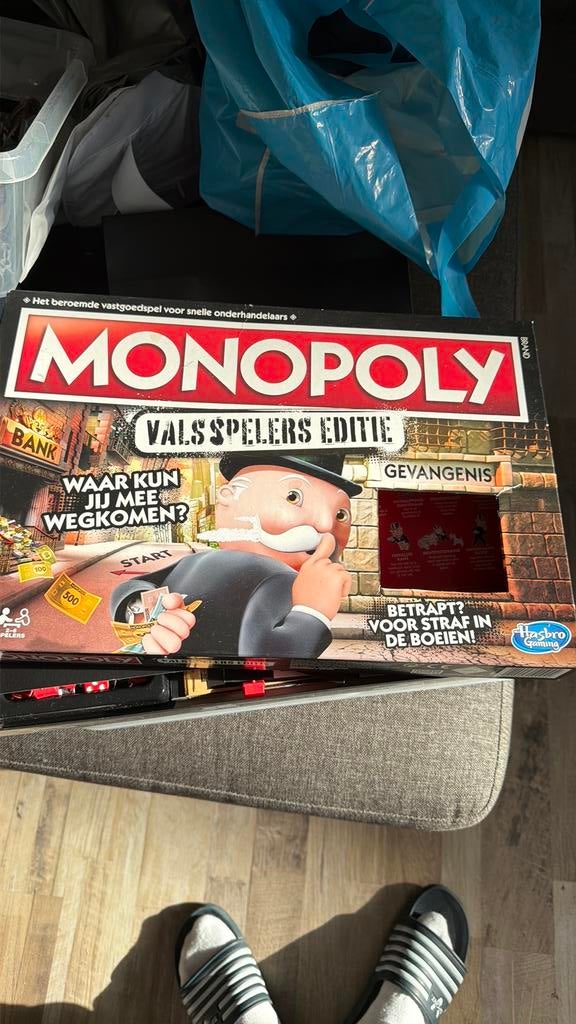 Monopoly valspelers editie, Hobby en Vrije tijd, Gezelschapsspellen | Bordspellen, Ophalen, Zo goed als nieuw