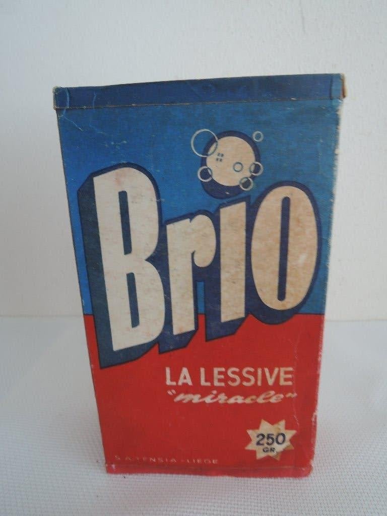 Groot staand pakje Brio wasmiddel, Verzamelen, Ophalen of Verzenden, Gebruikt, Verpakking
