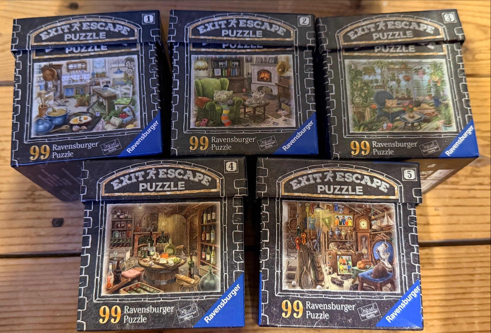 Ravensburger Exit Escape Puzzel Set (5 stuks), Ophalen of Verzenden, Minder dan 500 stukjes, Legpuzzel