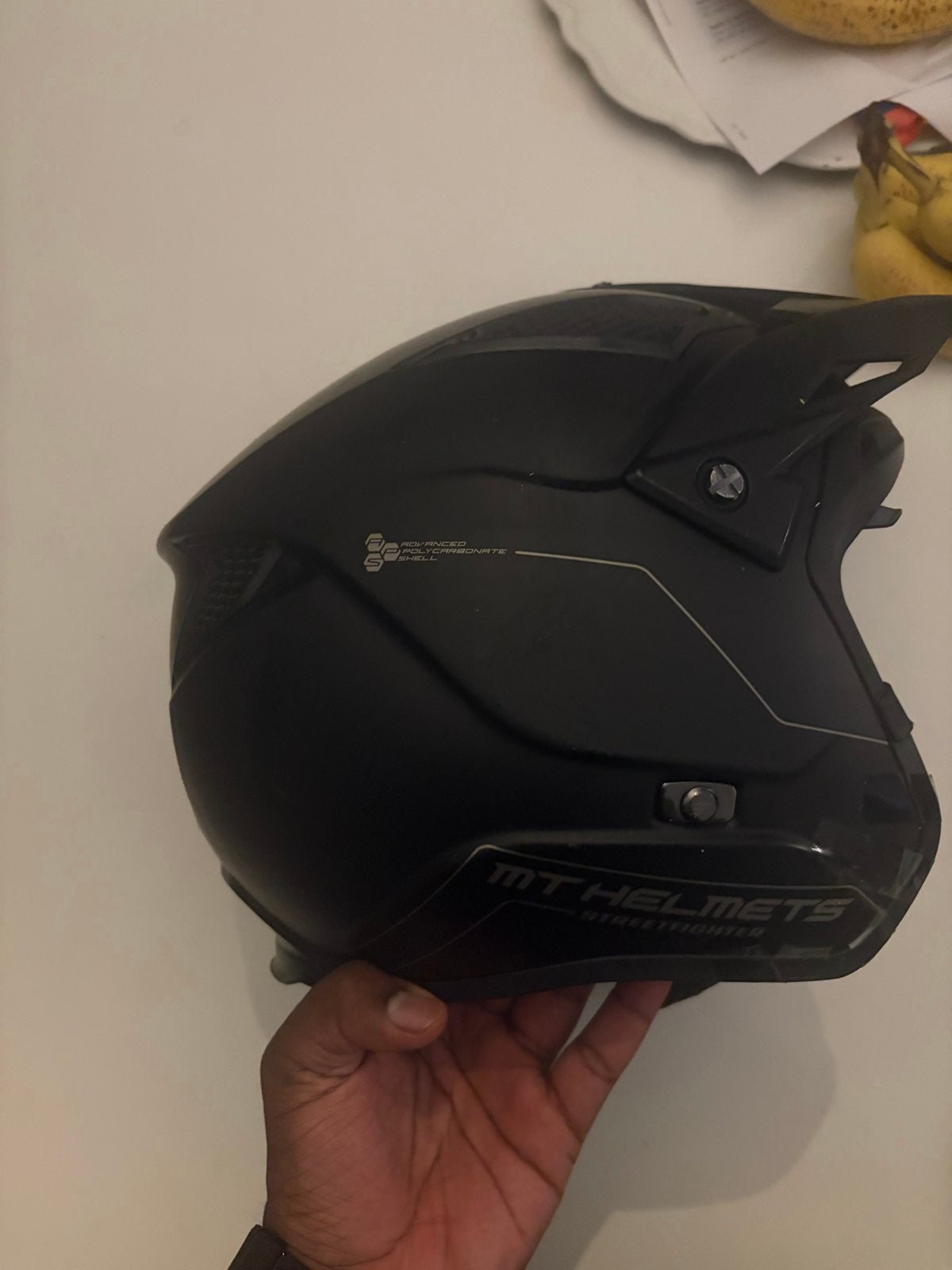 MT Helmets Streetfighter Offroadhelm - Mat Zwart, Tweedehands, Ophalen, Overige merken, Heren