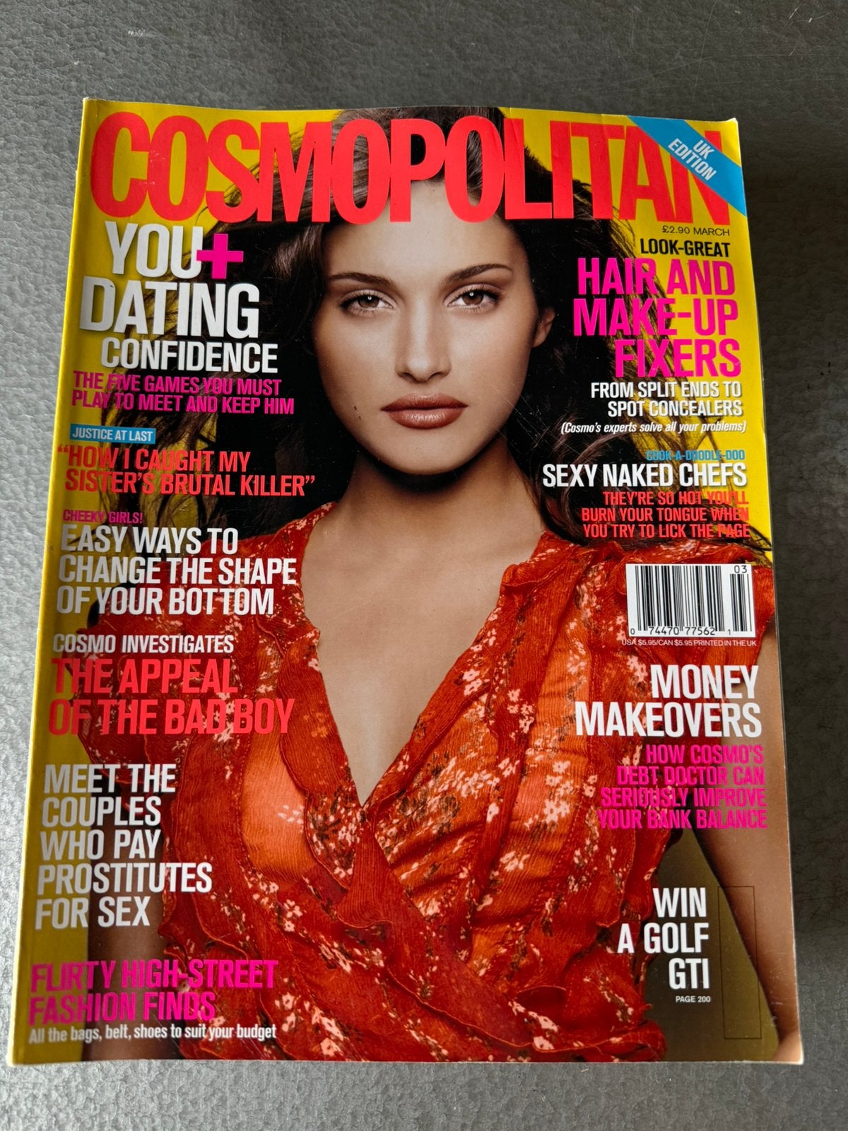 Cosmopolitan UK mrt 2003 - Korina Longin, Ophalen of Verzenden, Gelezen, Glossy