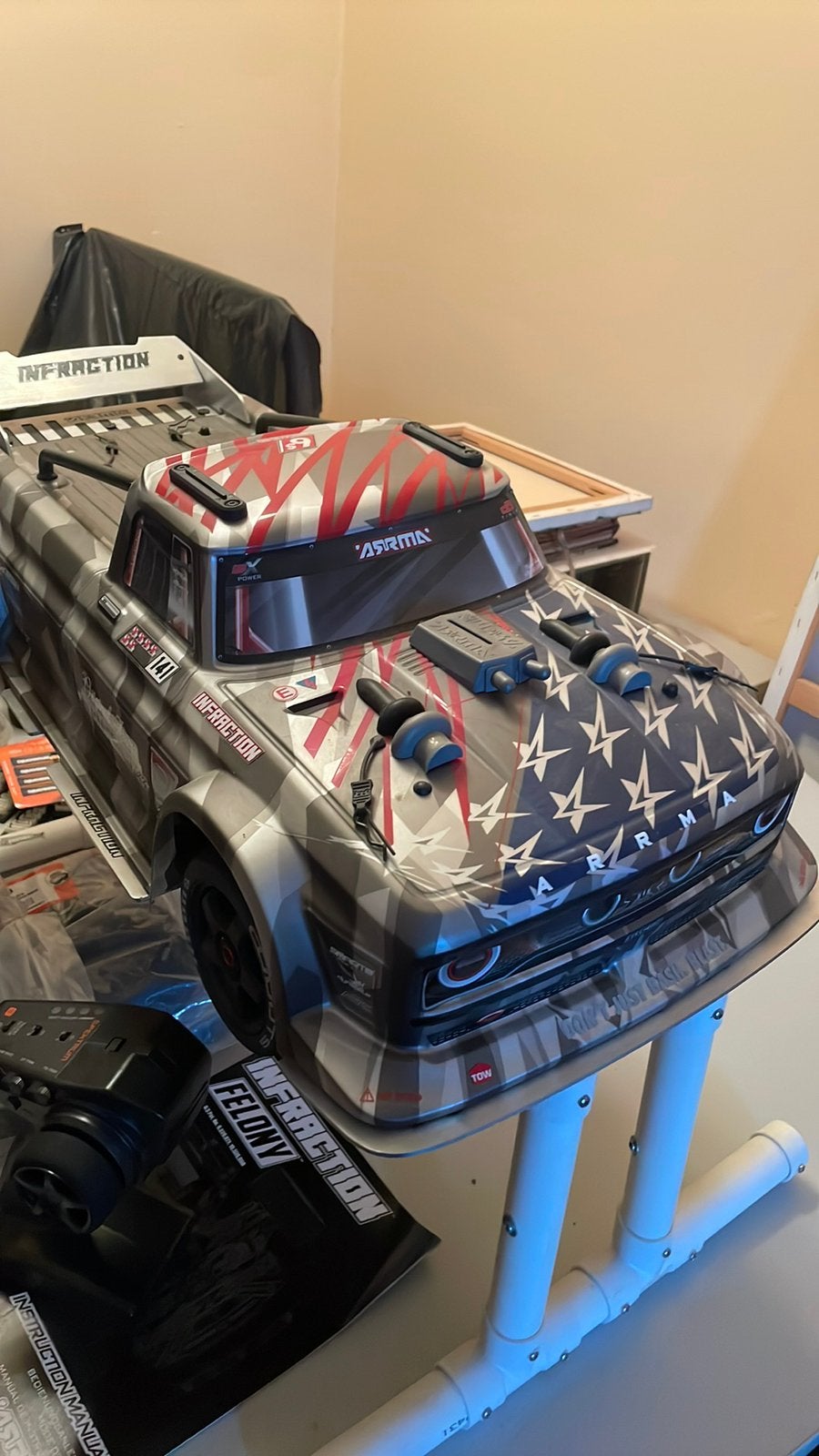 Arrma infraction 2X6S, Zo goed als nieuw, Auto onroad, Schaal 1:8, Ophalen