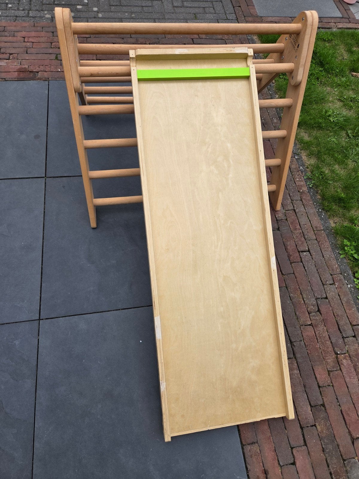 Houten klimparcours Playtive met glijbaan, Ophalen of Verzenden, Gebruikt, Glijbaan