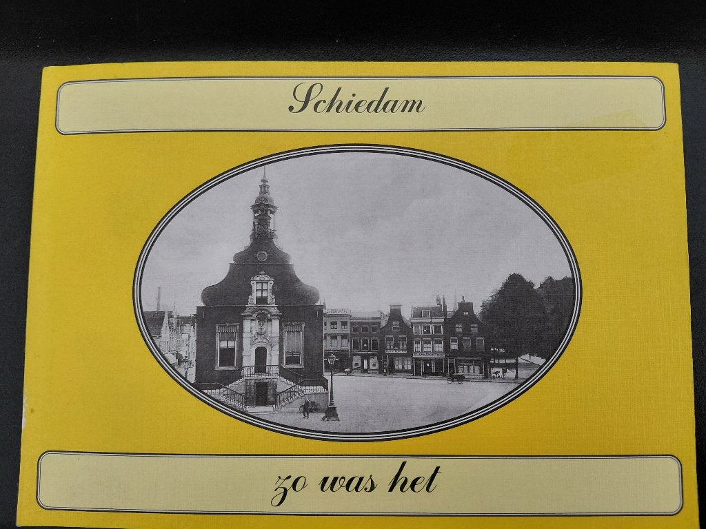Schiedam, zo was het, veel oude prenten, A. Gordijn., 20e eeuw of later, Verzenden, Zo goed als nieuw, A. Gordijn