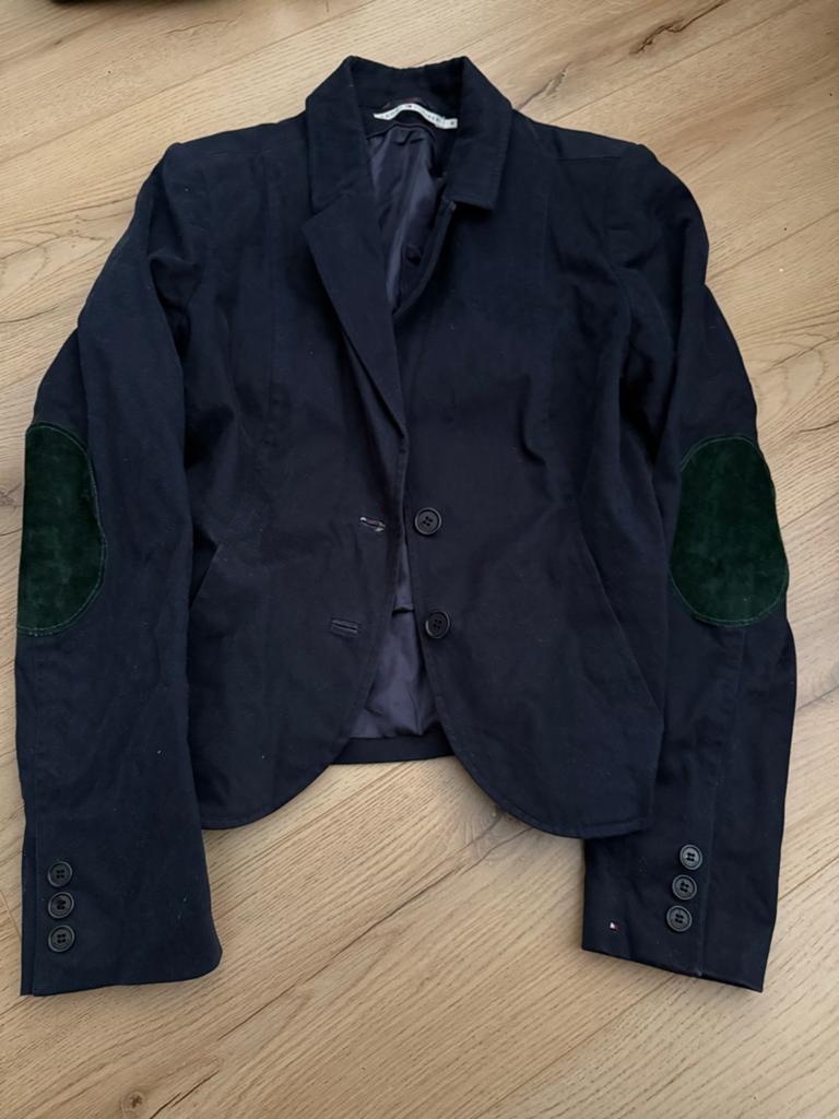 Tommy Hilfiger Jasje met elleboogstukken - Maat 36 (S), Kleding | Dames, Jasjes, Kostuums en Pakken, Blauw, Ophalen of Verzenden