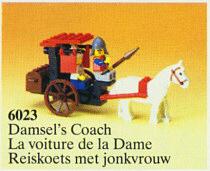 Lego Castle Lion Knights 6023 Maiden's Cart, Lego, Ophalen of Verzenden, Castle, Complete set