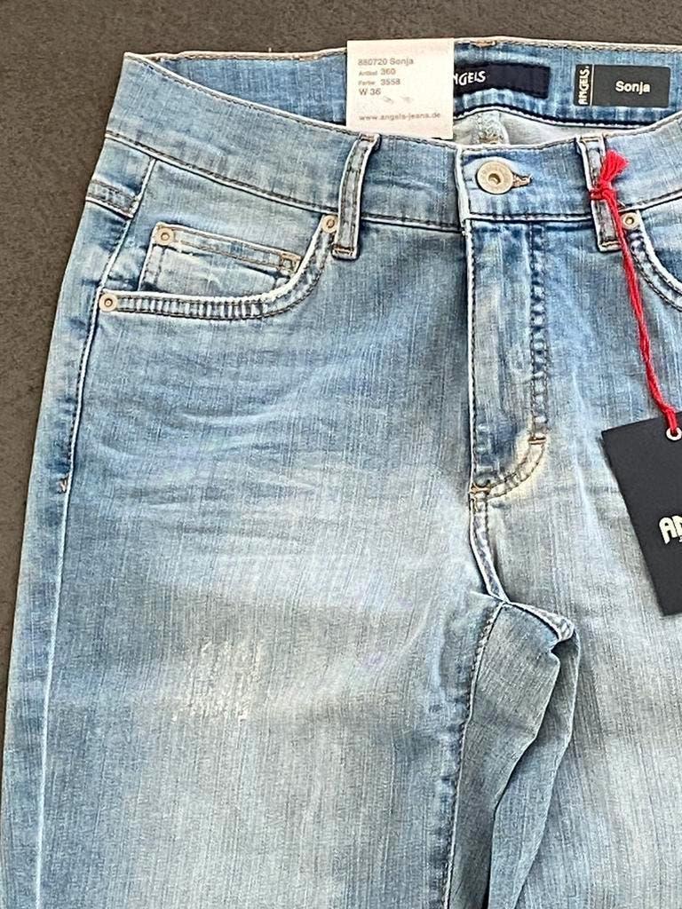 J216 Nieuw 7/8 Jeans Angels mt 36=S Sonja broek spijkerbroek, Blauw, Nieuw, Ophalen of Verzenden, W28 - W29 (confectie 36)