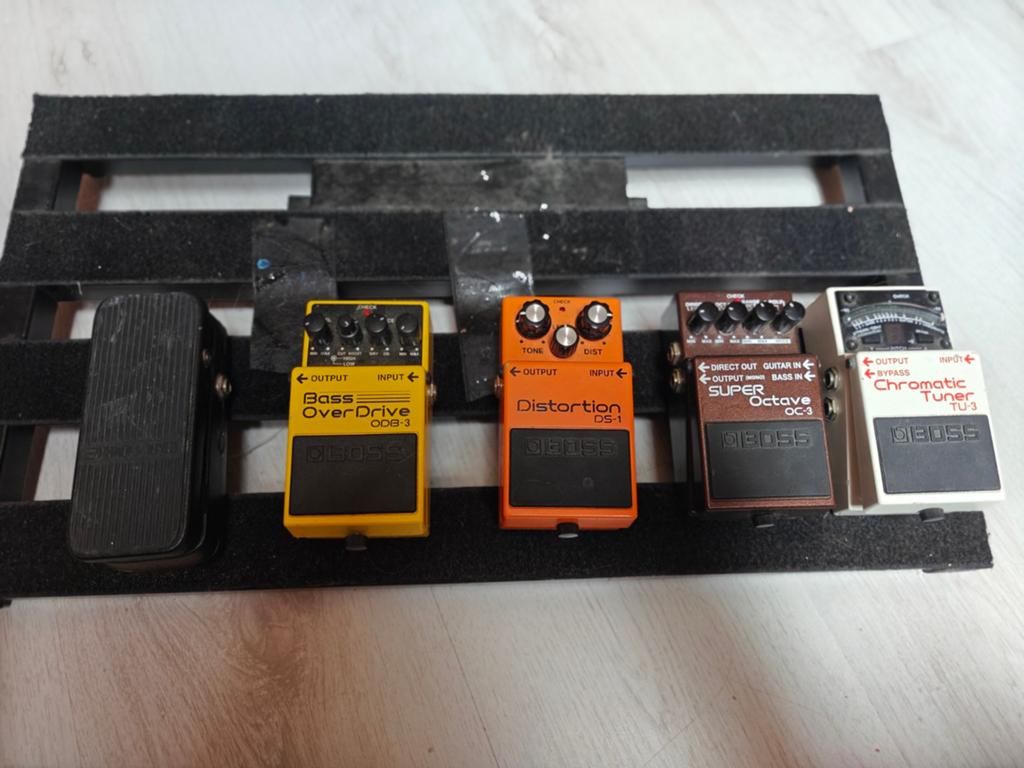 Boss Gitaar Effectpedalen Set met Pedalboard, Muziek en Instrumenten, Ophalen of Verzenden, Zo goed als nieuw, Wah Wah