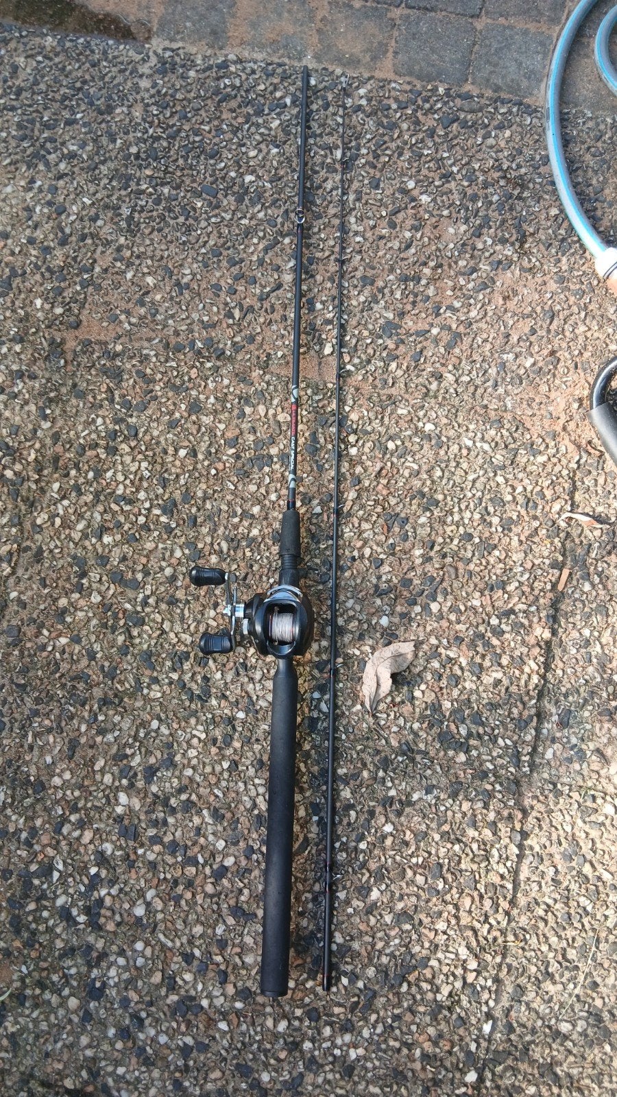 baitcaster ultimate full set, Watersport en Boten, Hengelsport | Roofvissen, Ophalen, Zo goed als nieuw, Werphengel