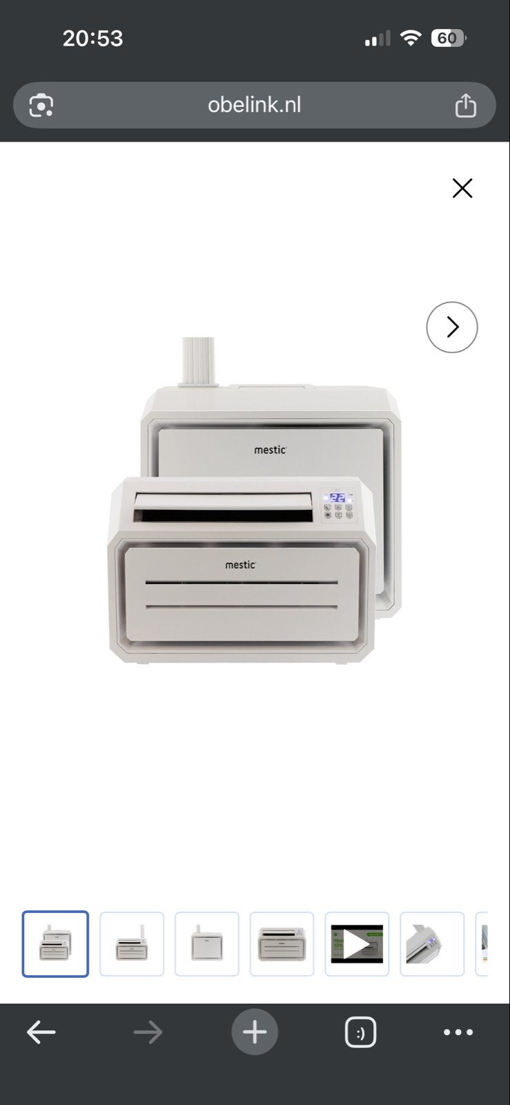Mestic SPA-3000 split airco - Zo goed als nieuw!, Caravans en Kamperen, Ophalen, Zo goed als nieuw