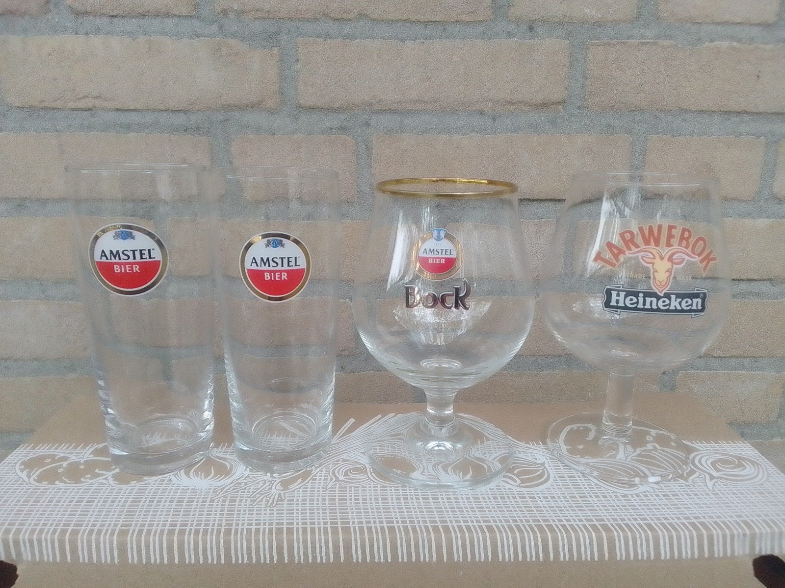 Bierglazen, Ophalen, Meerkleurig, Overige merken, Glas