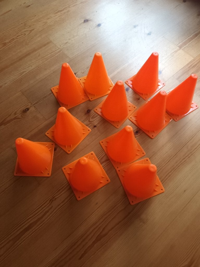 11 oranje pionnenhoogte 18 cm, Ophalen of Verzenden, Nieuw, Overige typen