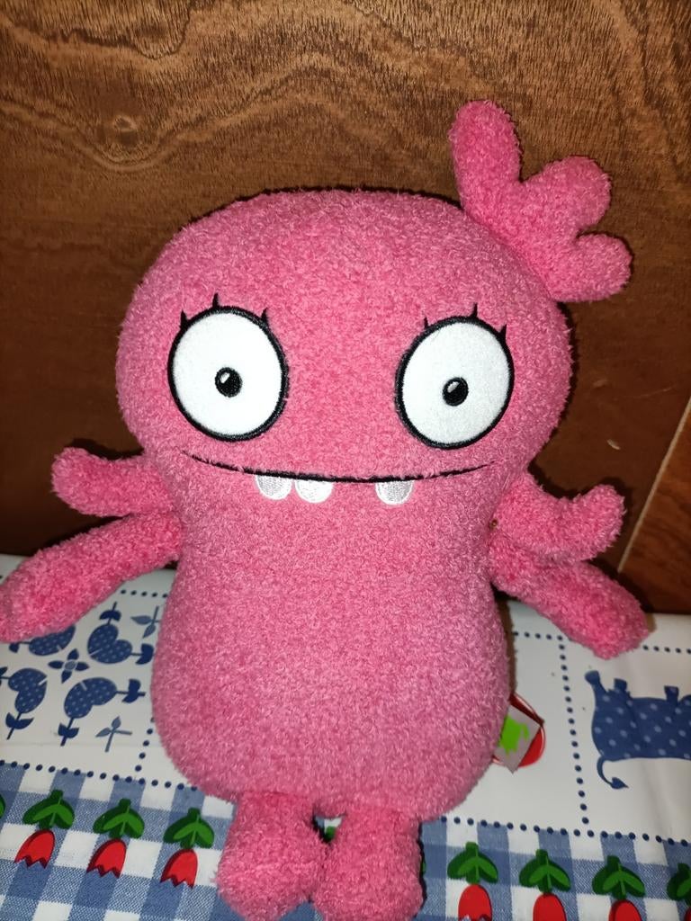 Ugly Dolls roze Moxy knuffel 24 cm groot, Kinderen en Baby's, Speelgoed | Knuffels en Pluche, Ophalen of Verzenden, Zo goed als nieuw