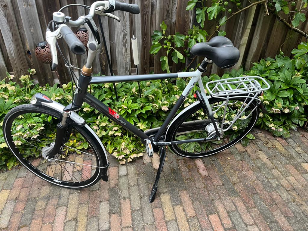 Gazelle eclipse herenfiets H65 cm, Fietsen en Brommers, Fietsen | Heren | Herenfietsen, Ophalen, Versnellingen, Zo goed als nieuw