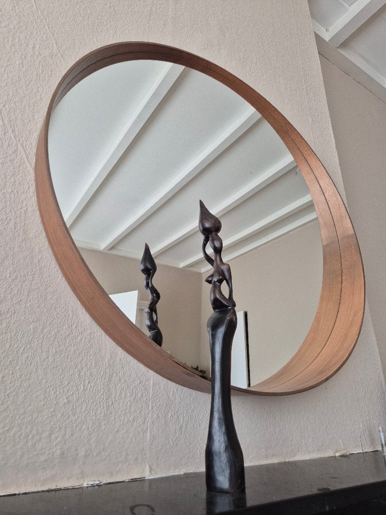 Ronde spiegel (IKEA Stockholm) 80cm, Ophalen, Gebruikt, Rond, 75 tot 100 cm