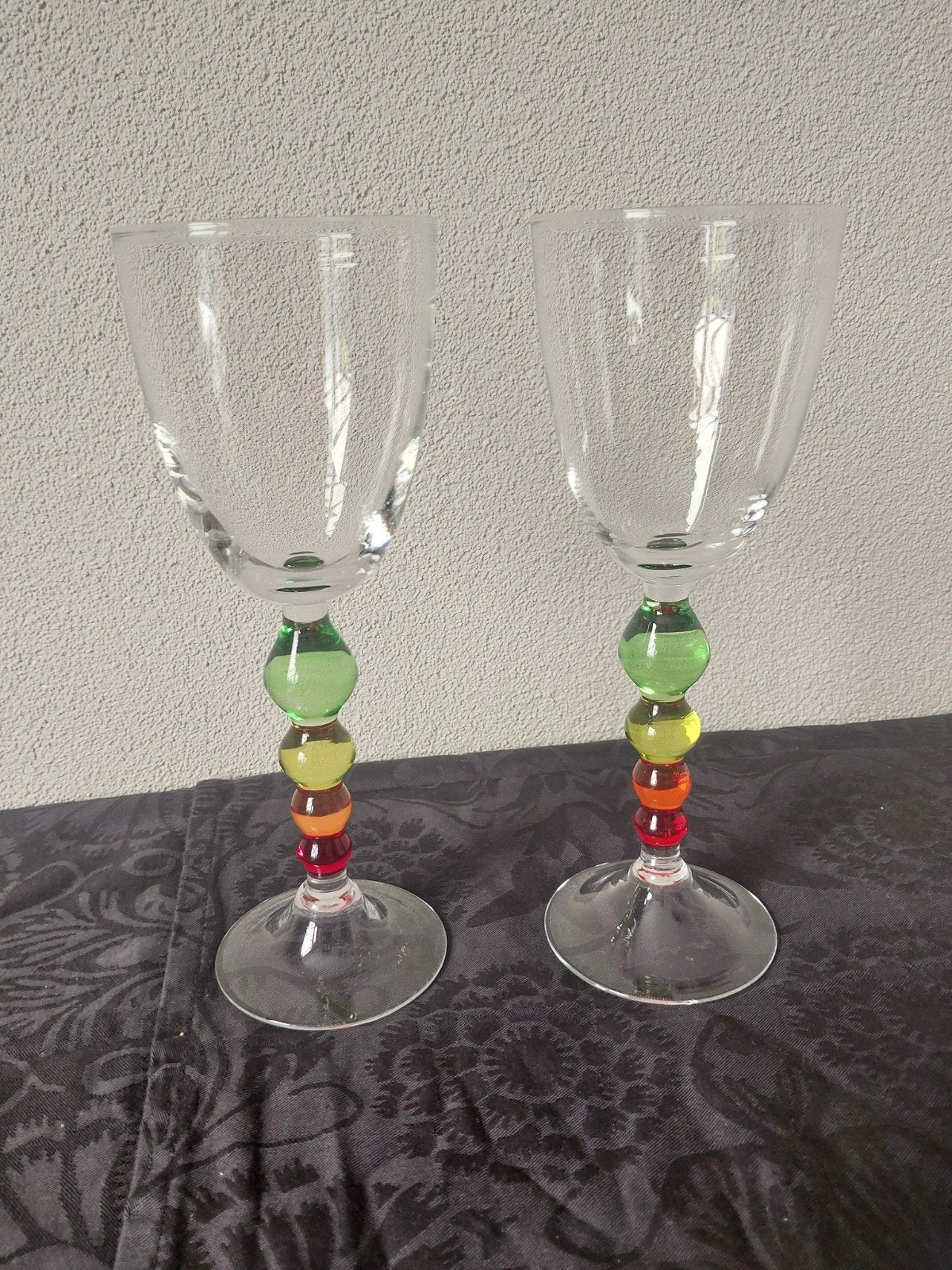 Postmoderne wijnglazen, stijl Vietri Prism Glass, Ophalen of Verzenden