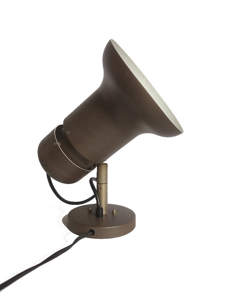 Super gave vintage Raak Amsterdam Boutique wandlamp, Gebruikt, Bruin, Metaal, E27 (groot)