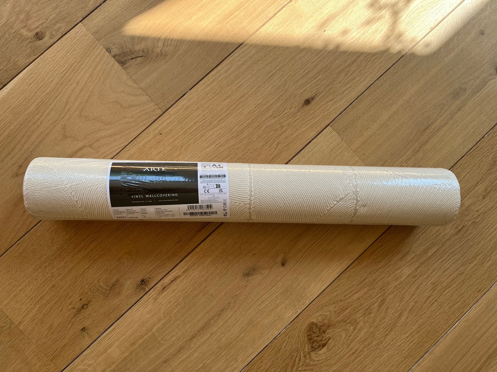 Arte Behang Atlas Soft Beige 64531A - Vinyl Wallcovering, Structuur, Ophalen of Verzenden, Vinylbehang, Arte