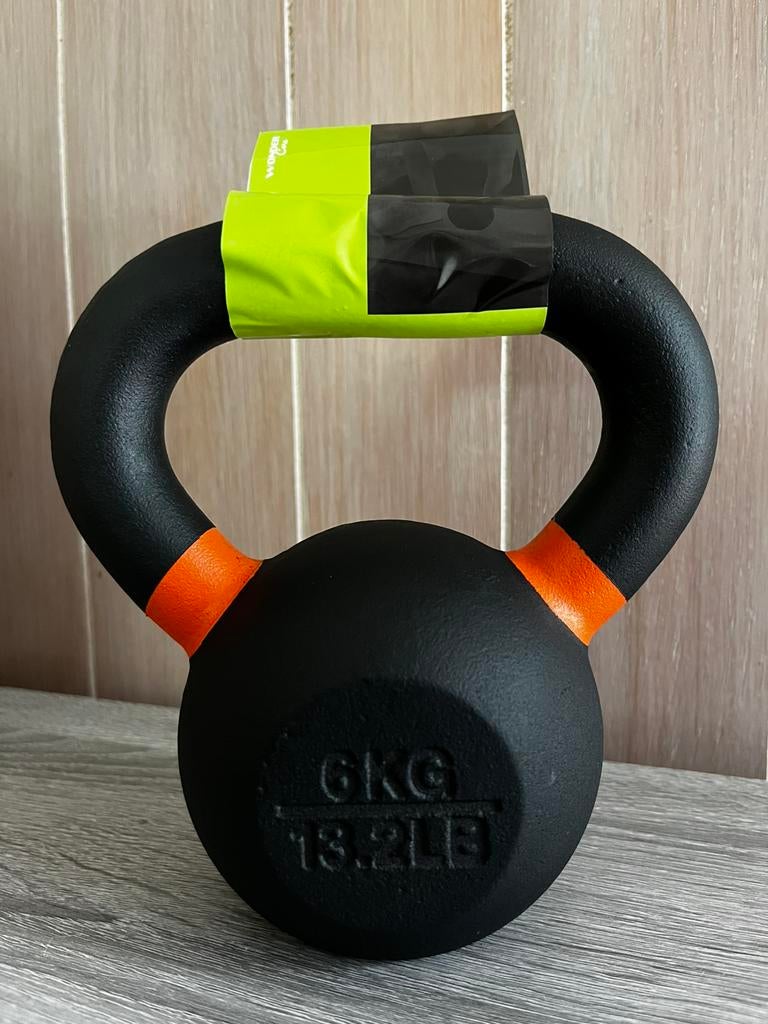 Nieuw met doos: 6 kg Wondercore Kettlebell, Sport en Fitness, Ophalen of Verzenden, Nieuw, Benen, Kettlebell