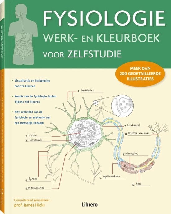 Fysiologie werk- en kleurboek (ISBN 9789089988690) NIEUW!, Boeken, Ophalen of Verzenden, Beta, Nieuw, HBO