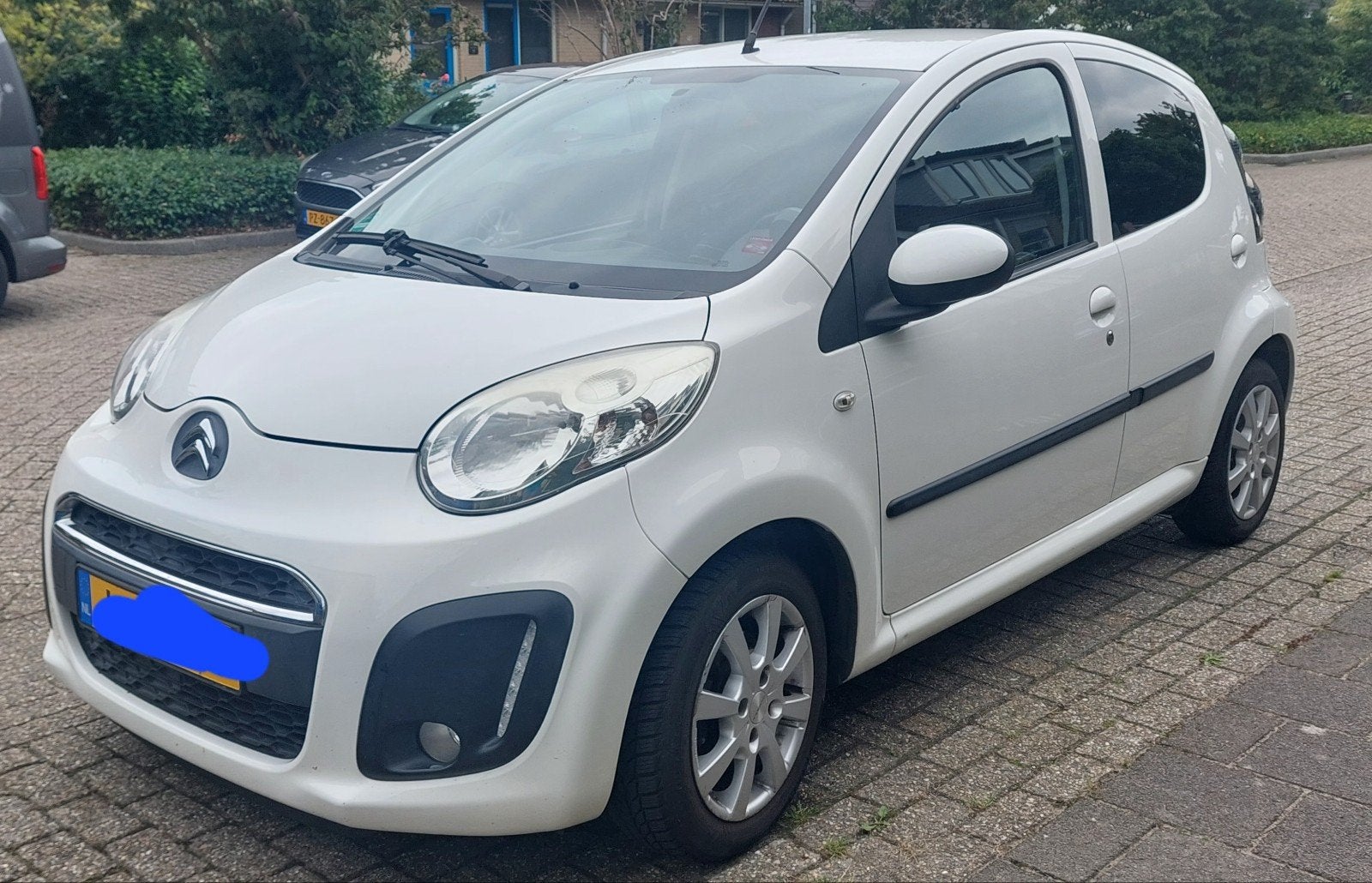Citroën C1 1.0i 68PK 5D 2012 Wit, Auto's, Voorwielaandrijving, Stof, Zwart, 4 stoelen