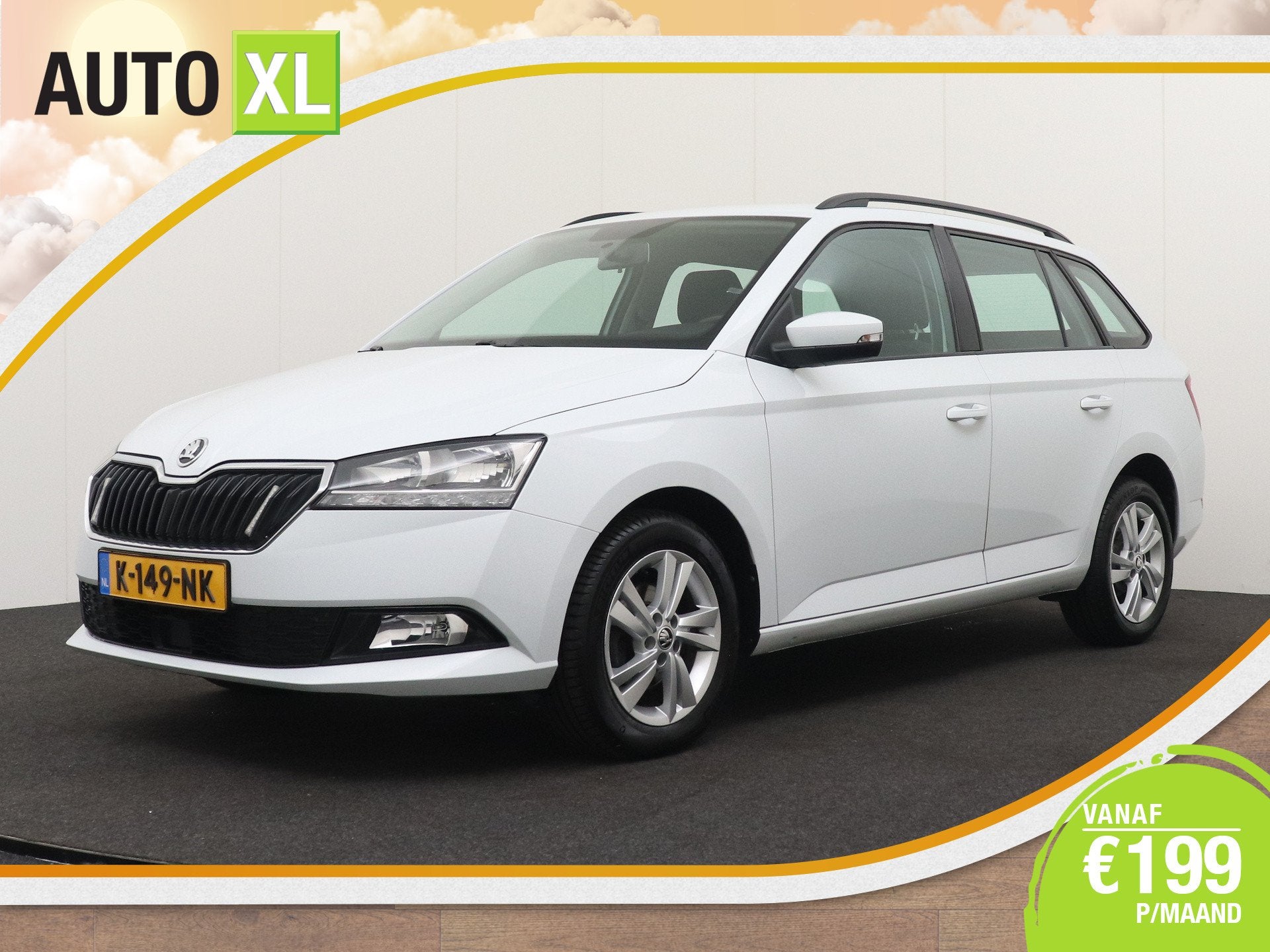 Skoda Fabia Combi 1.0 96 PK TSI Business Carplay Adapt.Cruis, Auto's, Dealer onderhouden, Stof, Gebruikt, 1036 kg