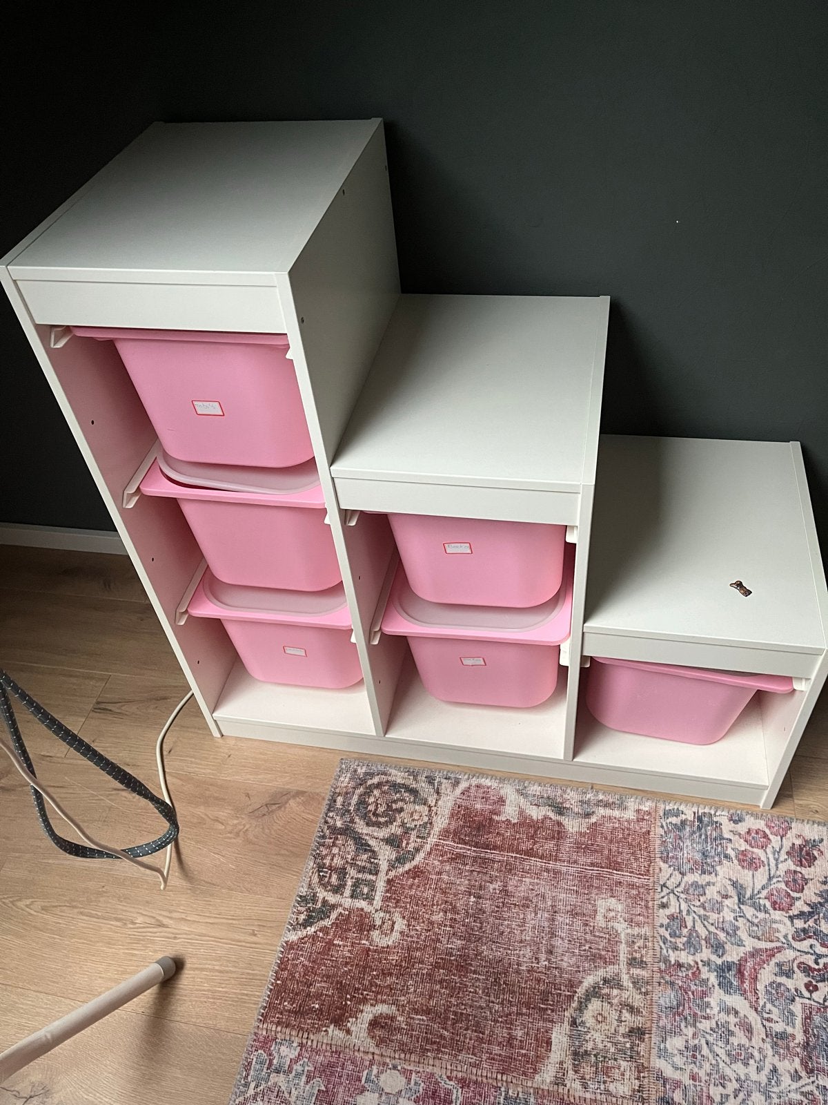 IKEA Trofast opbergkast met roze bakken, Ophalen, Gebruikt, Kast