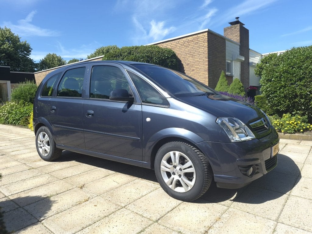 Opel Meriva 1.6 16V 77KW 2008 blauw apk tot augustus 2027, 4 cilinders, Blauw, Origineel Nederlands, 1200 kg