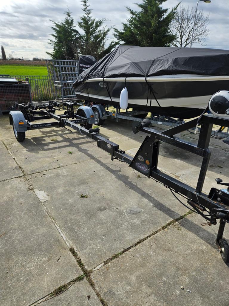 Riba geremde kanteltrailer 1300kg goede banden en lagers, Watersport en Boten, Ophalen, Gebruikt, Minder dan 6 meter