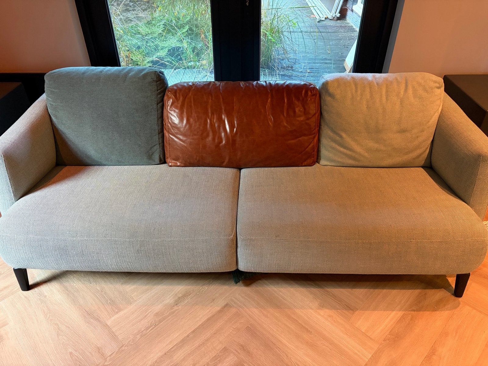 Pode bank van Leolux, Ophalen, Driepersoons, 75 tot 100 cm, Zo goed als nieuw