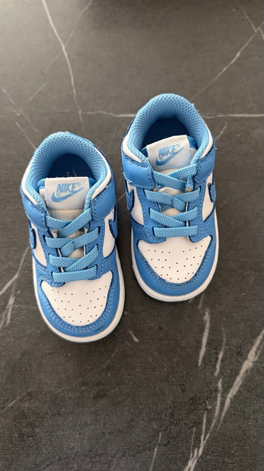 Nike Dunk Low Baby Schoenen - Wit/Blauw, Ophalen of Verzenden, Zo goed als nieuw, Jongen of Meisje, Schoenen