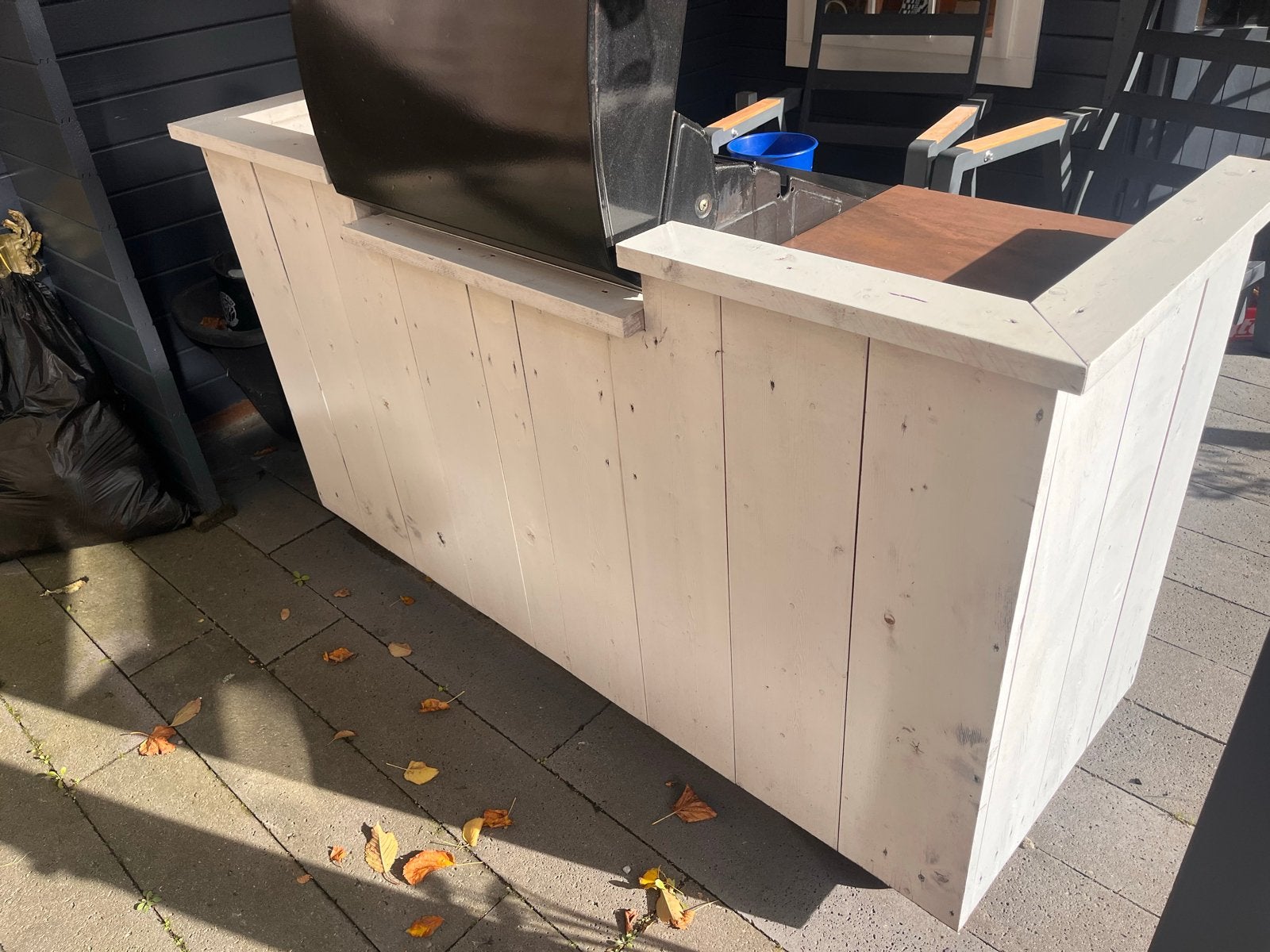 Buitenkeuken met gasbarbecue, Ophalen, Gebruikt