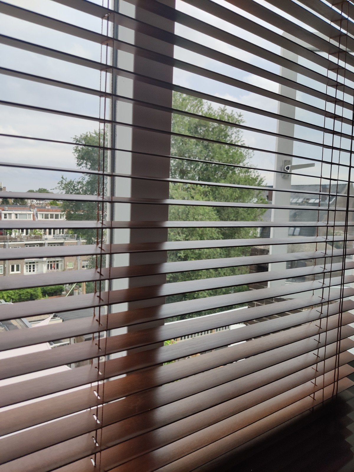 IKEA Houten Jaloezieën/  venetian blinds - Donkerbruin (6 st, Huis en Inrichting, Stoffering | Gordijnen en Lamellen, Ophalen