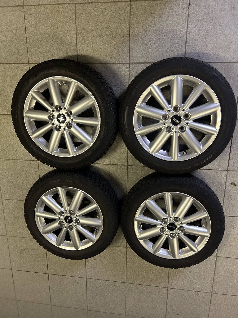 Mini Cooper 16inch velgen & winterbanden 175/60/16, Ophalen, Gebruikt, 16 inch, 175 mm