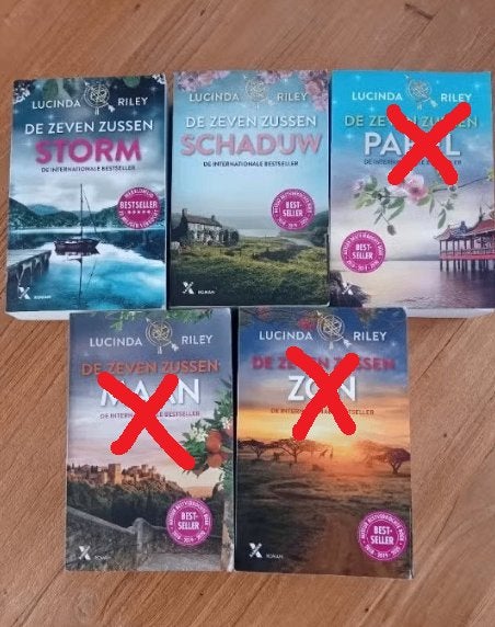 Zeven Zussen boeken 'Schaduw' en 'Storm'. Per st. €8,00, Boeken, Ophalen of Verzenden, Zo goed als nieuw, Lucinda Riley, Nederland