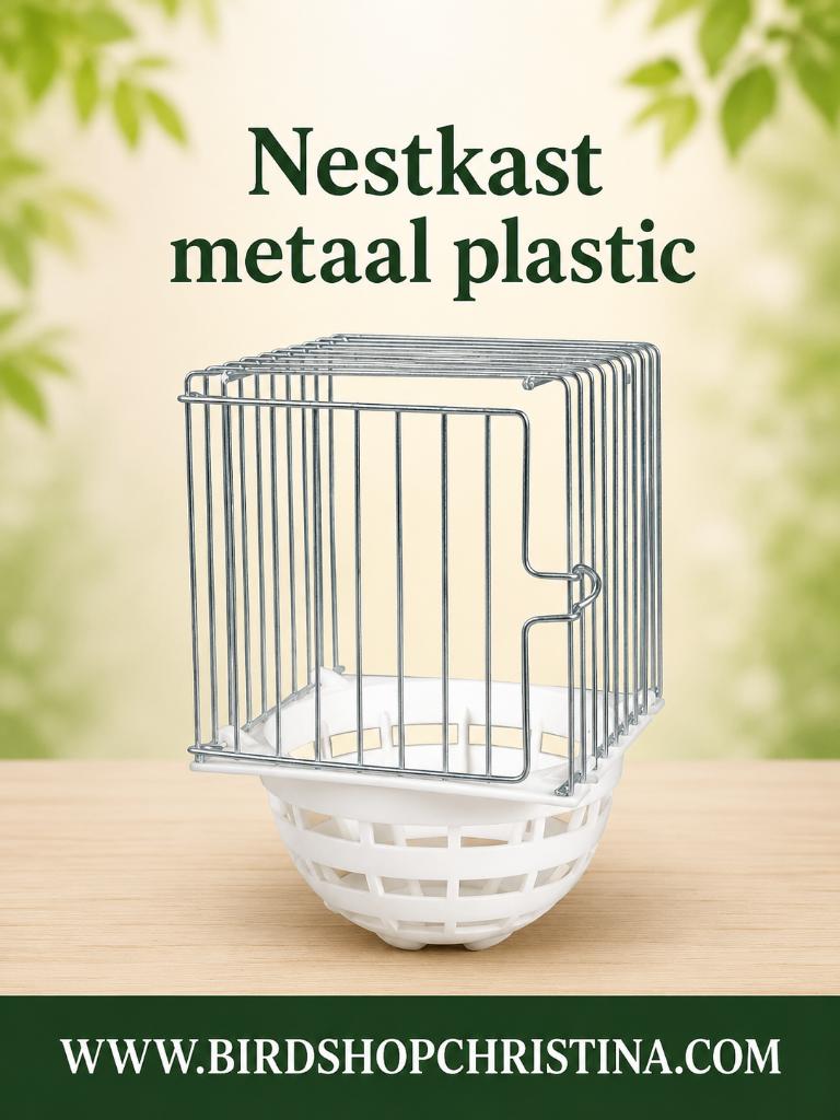 Nestkast metaal plastiek, Ophalen, Nieuw, Kooi-accessoires