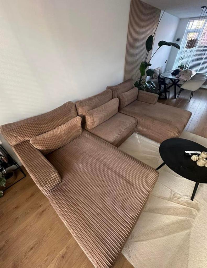 Zitmaxx u-bank Franchesca Giverchie mokka, Huis en Inrichting, Banken | Complete zithoeken, Ophalen of Verzenden, Zo goed als nieuw