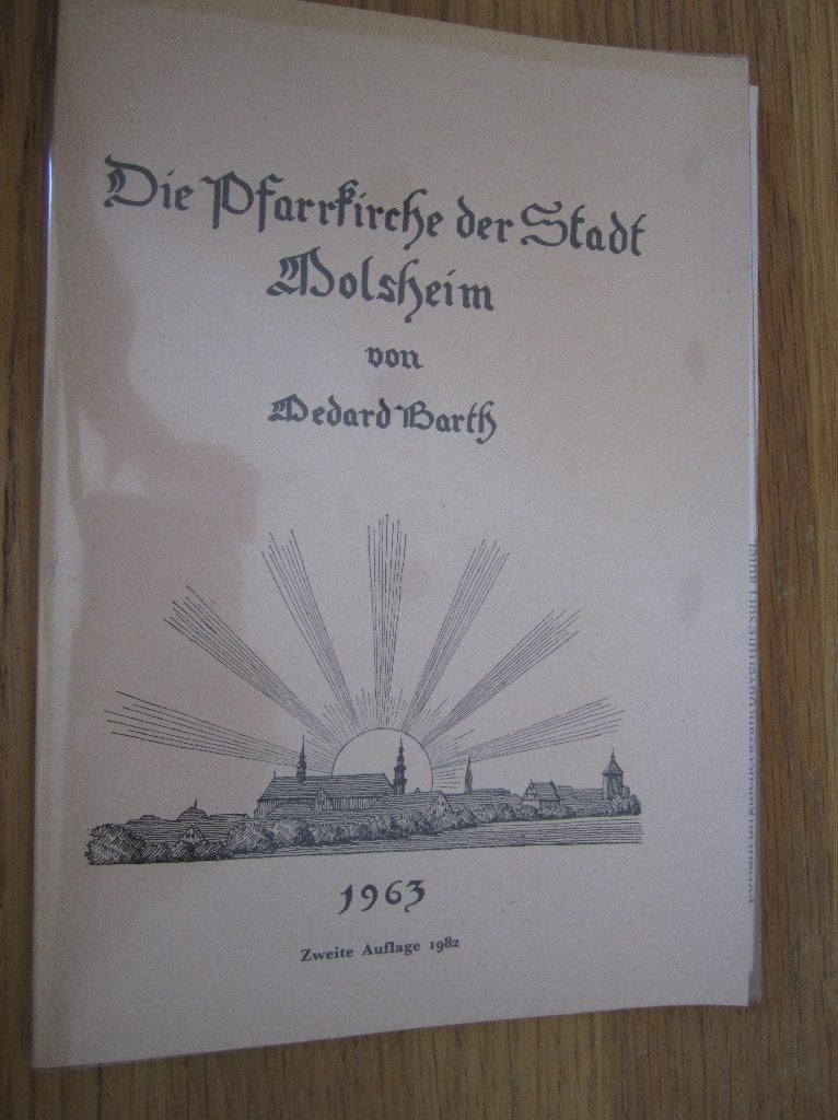 Die Pfarrkirche der Stadt Molsheim , Medard Barth, Ophalen of Verzenden, Gelezen, Medard Barth