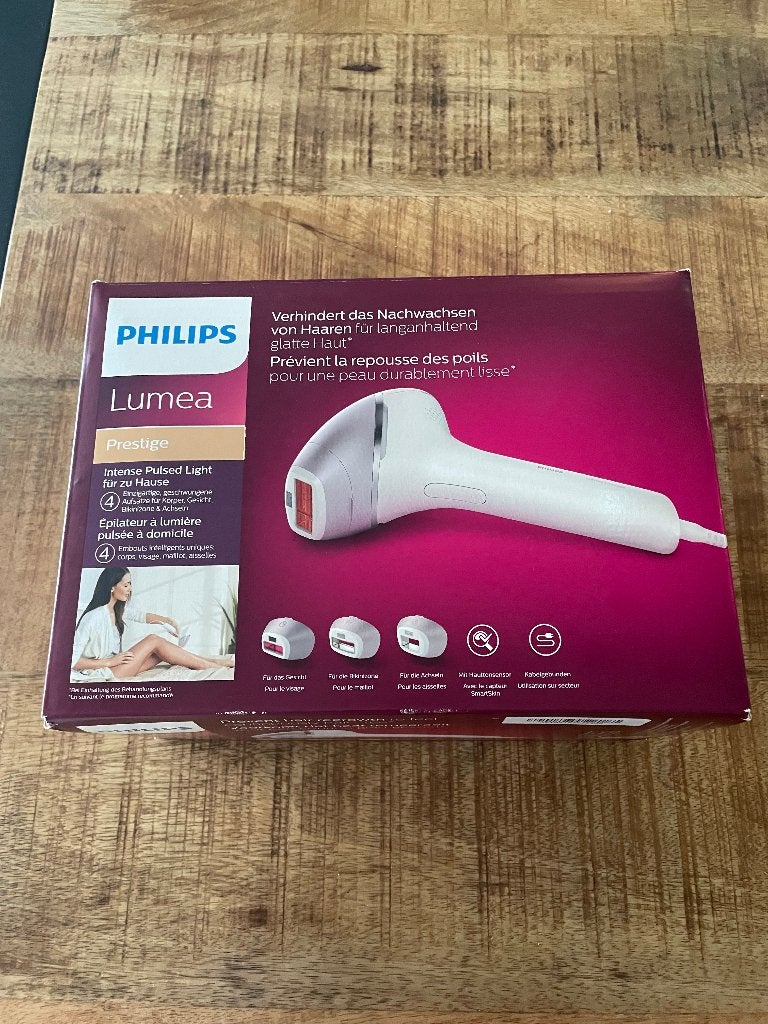 Philips Lumea Prestige IPL, Ophalen, Zo goed als nieuw, Scheren en Epileren