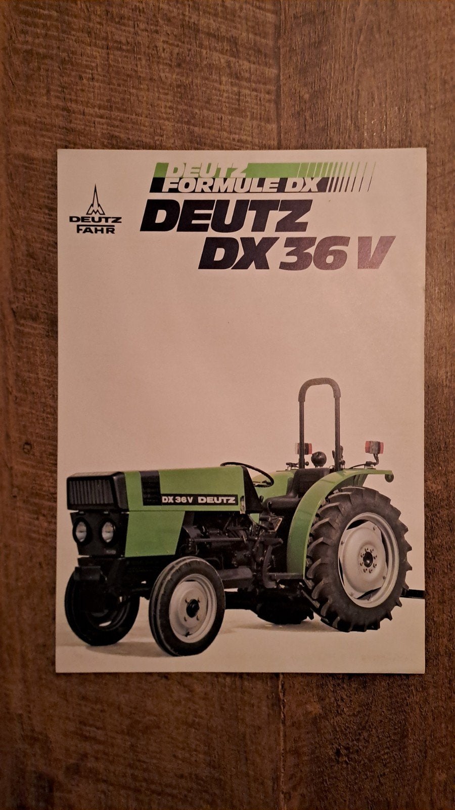 folder DEUTZ DX 36 V smalspoortrekker ,tractor, trekker, Boeken, Ophalen of Verzenden, Zo goed als nieuw, Folder