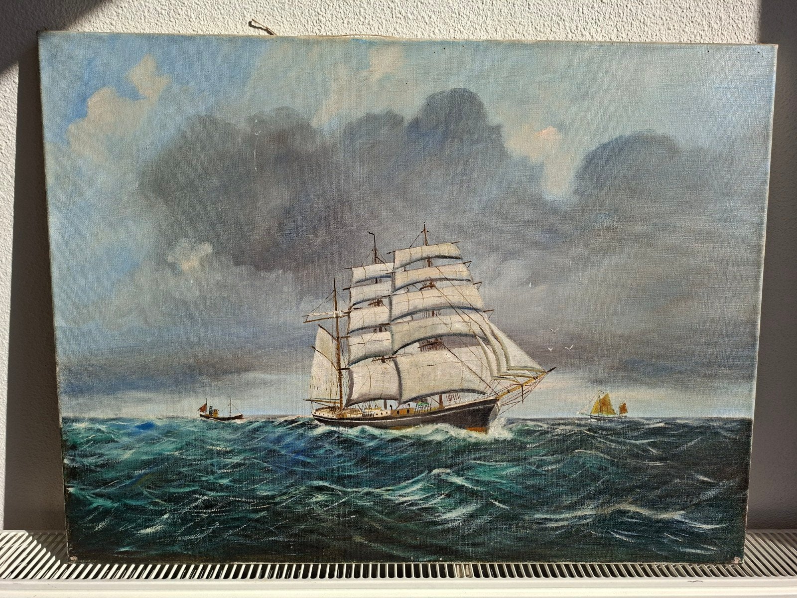 Zeegezicht, Antiek en Kunst, Kunst | Schilderijen | Klassiek, Ophalen of Verzenden