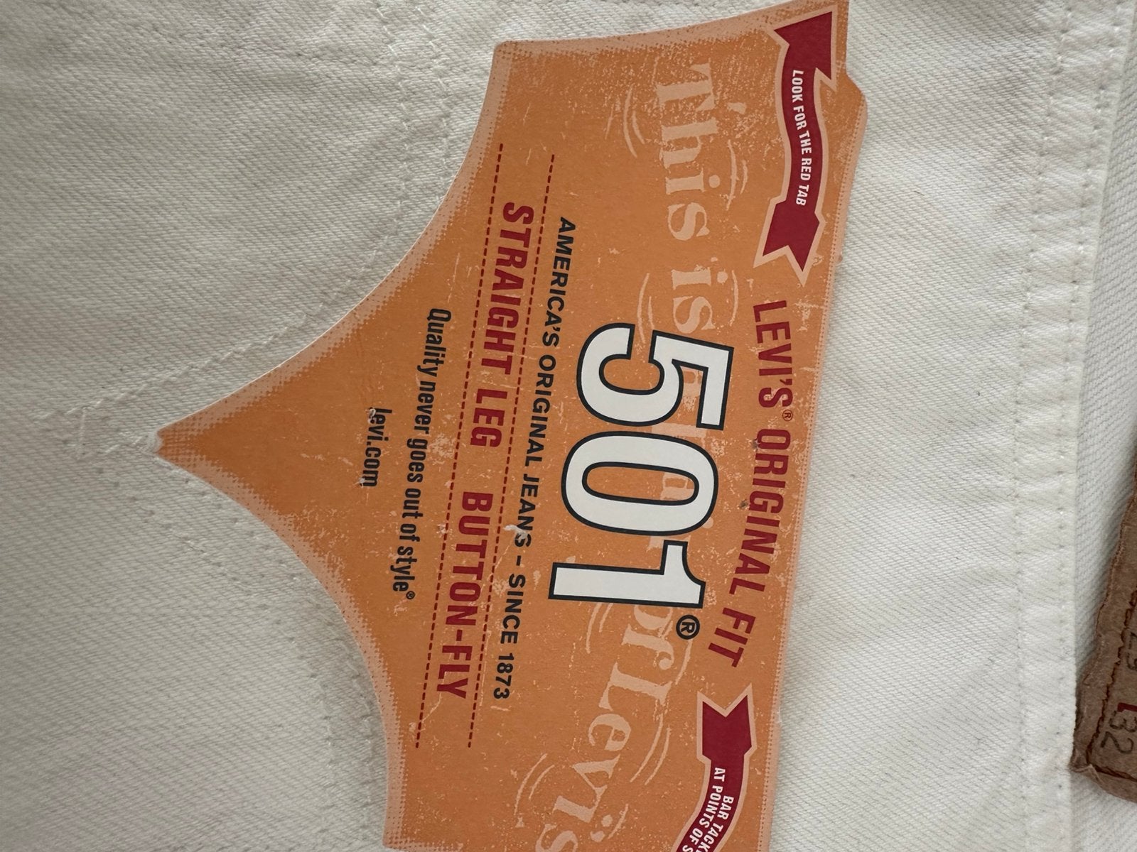 Levi's 501 NIEUW. MAAT 29-32. €15, Ophalen of Verzenden, Nieuw, Wit, Overige jeansmaten