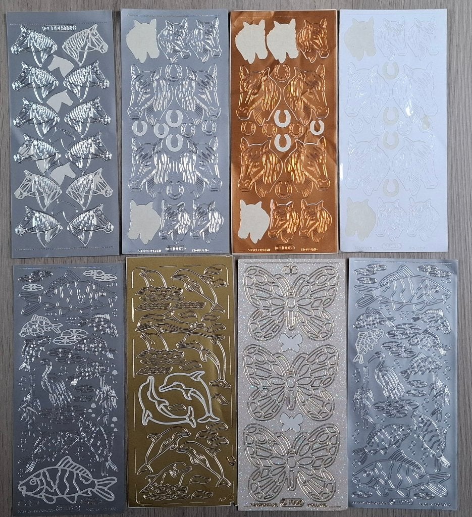 Diverse 3D-stickers voor kaarten en scrapbooking, Ophalen of Verzenden, Gebruikt, Overige thema's, Overige typen